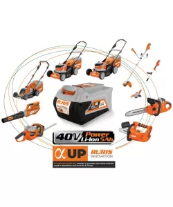 Masina de tuns gazon pe acumulator RURIS RXI 4345e {contine acumulator+incarcator}